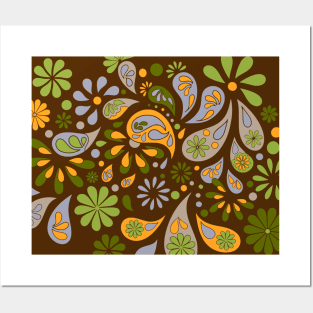 Autumn Color Palette Floral Decor Posters and Art